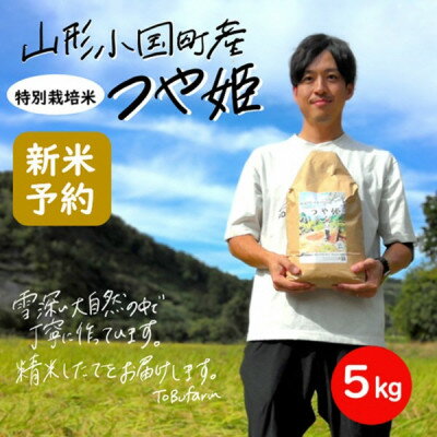 [新米 先行予約]令和6年産 つや姫5kg 精米 山形県小国町産