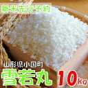 【ふるさと納税】【令和7年産米 先行予約】雪若丸 精米 10kg(5kg×2袋) おぐにのこめ【1660270】