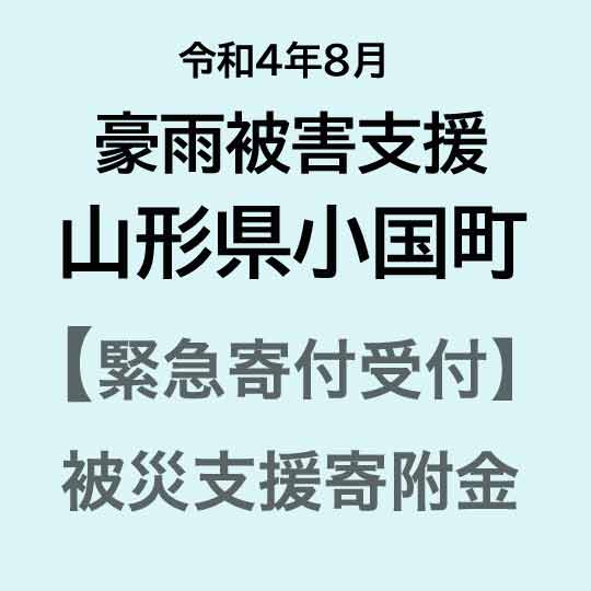【ふるさと納税】【令和4年8月豪雨災害支援緊急寄附受付】山形県小国町災害応援寄附金(返礼品はありません)