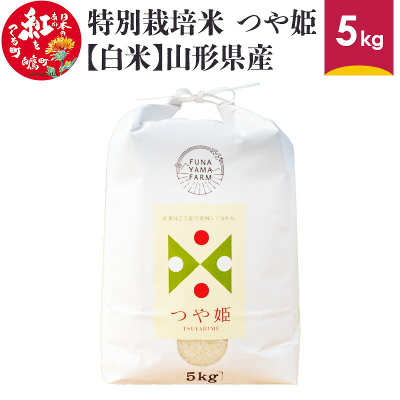 特別栽培米 つや姫 5kg 【白米】 山形県産 【船山ファーム】令和5年産