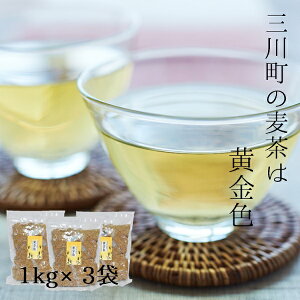 【ふるさと納税】藤久の三川町の麦茶は黄金色約3kg（1kg×3袋）（藤久株式会社）