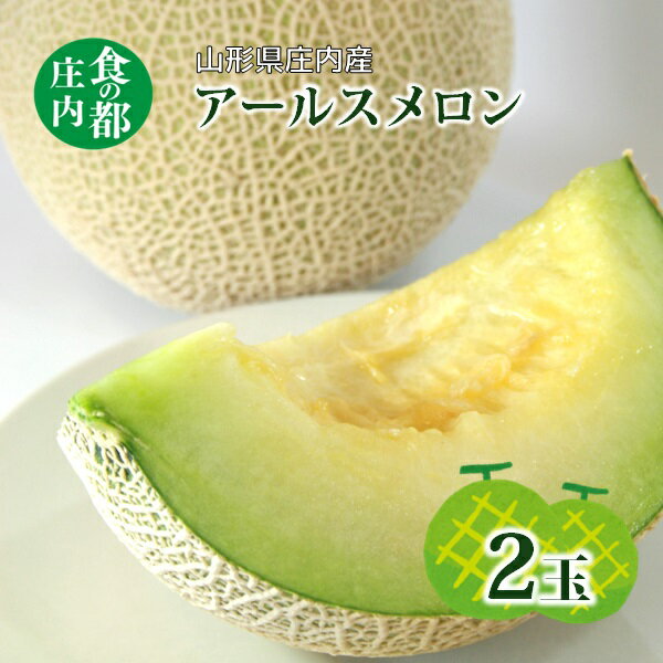 食の都庄内[令和7年産]アールスメロン2玉※令和7年8月中旬頃より発送予定(庄内たがわ農業協同組合)