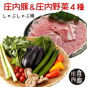 【ふるさと納税】庄内豚(しゃぶしゃぶ肉)&庄内野菜4種(やまがた庄内産直出前便実行委員会)