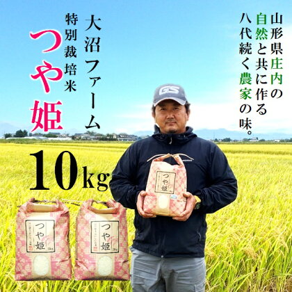 【精米】大沼ファームの特別栽培米つや姫10kg
