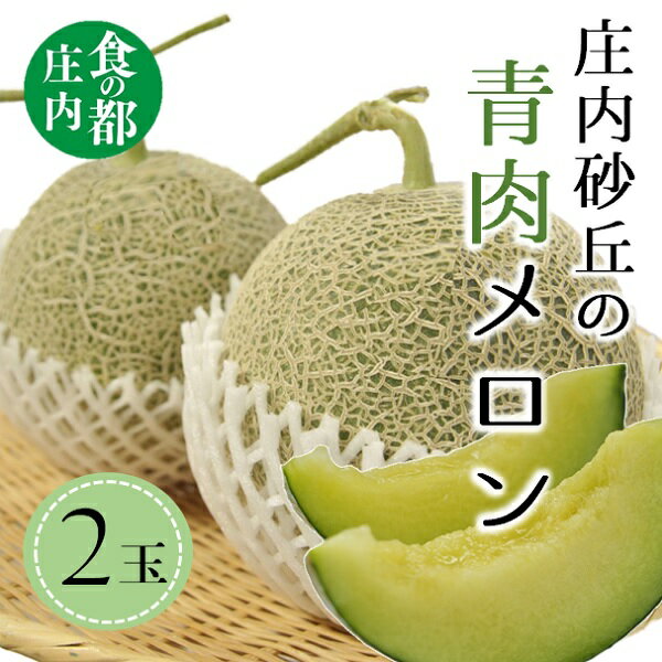 19位! 口コミ数「0件」評価「0」食の都庄内　【令和6年産】庄内の青肉メロン（2玉）（有限会社庄内旬青果）