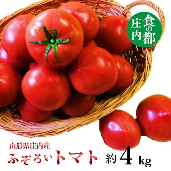 【ふるさと納税】食の都庄内 庄内産ふぞろいとまと 約4kg ※6月上旬頃~配送予定(マルショウ青果有限会社)