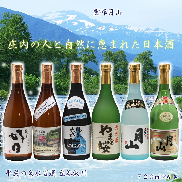 楽天山形県庄内町【ふるさと納税】 ふるさと納税 日本酒 日本酒6本セット