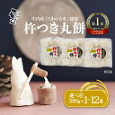 【ふるさと納税】庄内産でわのもちを使用した杵つき餅(380g×1袋 / 3袋 / 5袋 / 12袋)柔らかくよく伸びる 選べる配送時期 内容量 丸もち お餅 小さめ お雑煮 正月 ふるさと納税 山形 丸餅 個包装 3000円 3千円 6000円 6千円