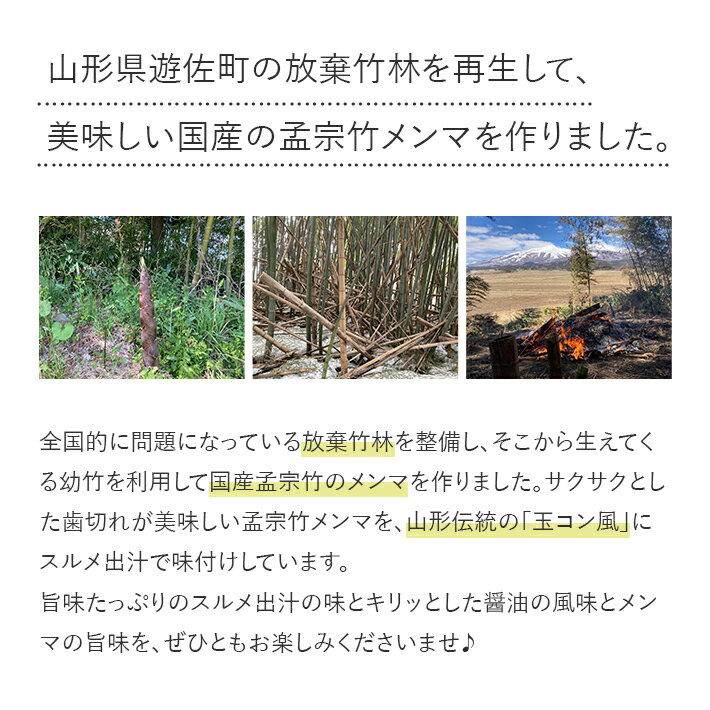 【ふるさと納税】板メンマ 山形玉コン味 5袋 山形県遊佐産 孟宗竹 玉こんにゃく入り 東北 庄内 遊佐町 まえむき