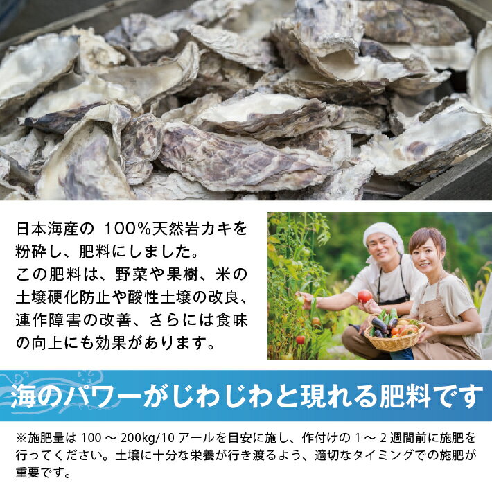 【ふるさと納税】天然カキガラ石灰 5kg 肥料 SDGs 牡蠣殻 東北 山形県 遊佐町 庄内 天然