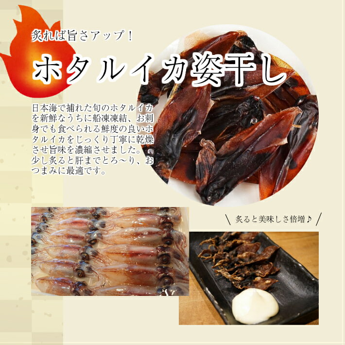 【ふるさと納税】ホタルイカ姿干し 10g×6パックセット 化学調味料・保存料・着色料不使用 国産 烏賊 いか 東北 山形県 遊佐町 庄内 おやつ おつまみ