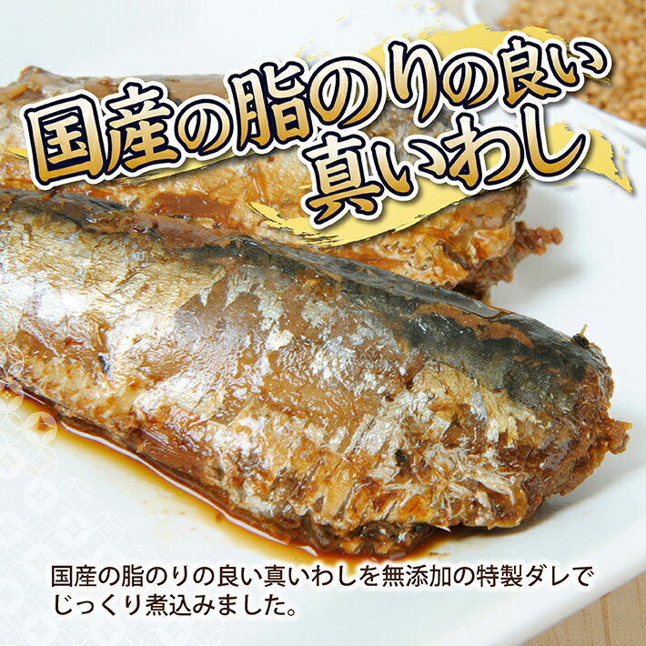 【ふるさと納税】金ごま真いわし 4パックセット 国産真いわし佃煮 計8尾 無添加 金ごま 真いわし 佃煮 常温保存 ご飯のおとも