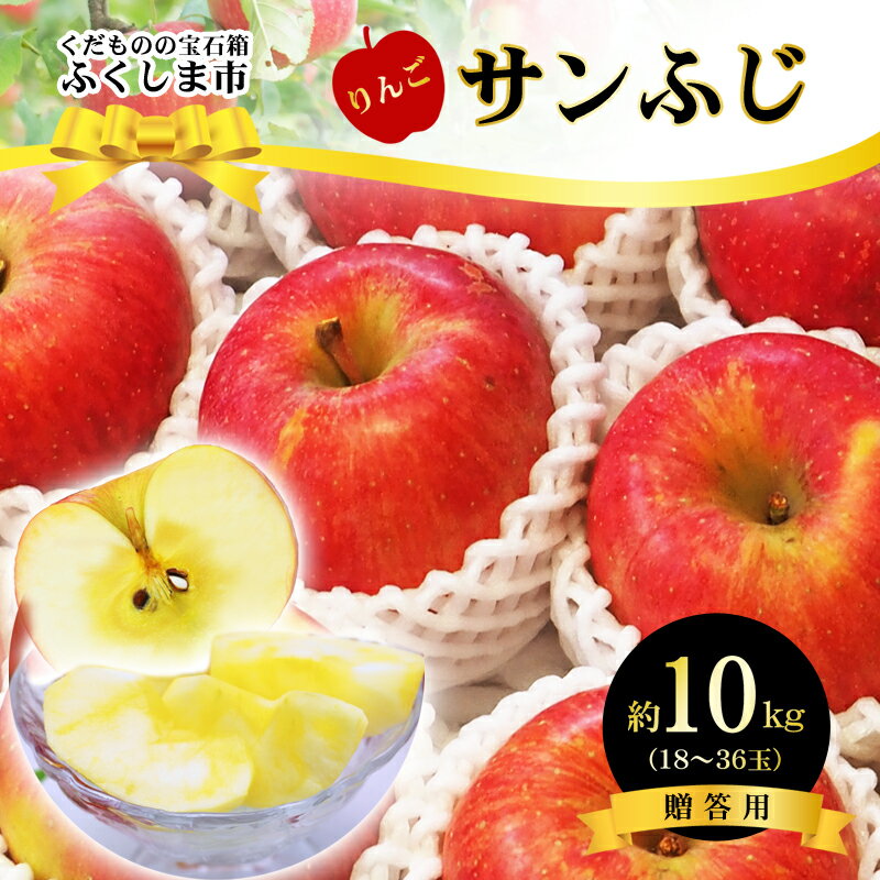 25位! 口コミ数「0件」評価「0」No.2772ふくしまのサンふじりんご　約10kg【2024年度発送】