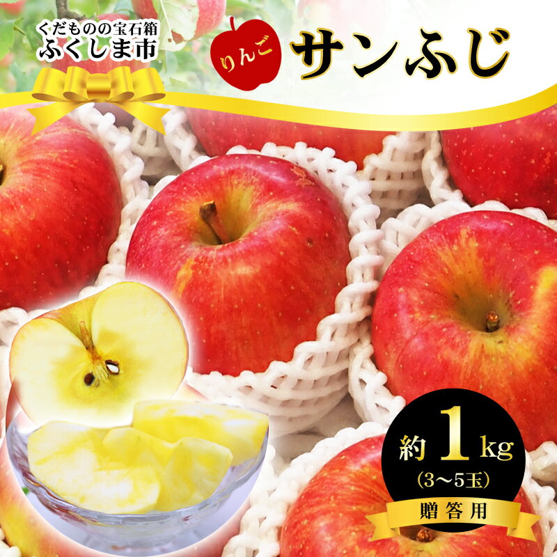 【ふるさと納税】No.2770ふくしまのサンふじりんご　約1