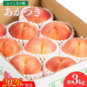 【ふるさと納税】No.2040 【2026年発送 先行予約】福島のもも あかつき 約3kg