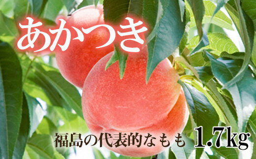 No.2343もも「あかつき」贈答用1.7kg[2024年発送]