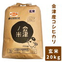 【ふるさと納税】会津産コシヒカリ20kg (玄米)｜お米 ご