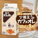 【ふるさと納税】酪王カフェオレ 300ml 9本 郡山 ご当地 ドリンク ミルク コーヒー カフェオレ 生乳 飲料 パック飲料 乳飲料 安全 人気 カフェ おやつ 軽食 ソウルフード 名物 COFFEE お取り寄せ 送料無料 福島県 郡山市