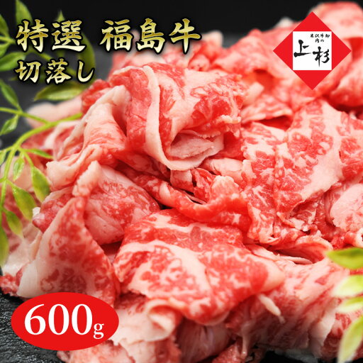 【ふるさと納税】福島牛切落し600g 【ふるさと納税】福島牛切落し600g