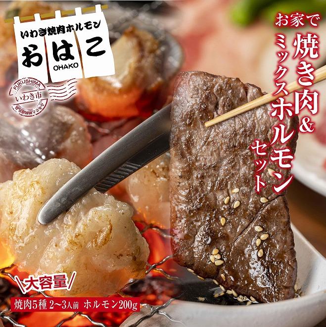 6位! 口コミ数「0件」評価「0」【味付き焼肉セット】＆【新鮮ホルモン】食べ比べ　専門店焼肉セット2～3人前！とミックスホルモンセット