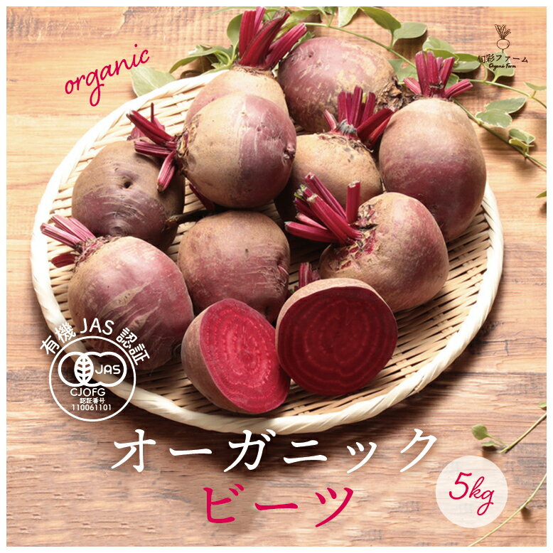 【ふるさと納税】都内マルシェで人気のお野菜！ 〈有機JAS認証〉オーガニック ビーツ 5kg F21R-189のサムネイル