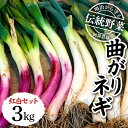 【ふるさと納税】明治から守る伝統野菜「曲がりネギ 紅白セット」約3kg F7X-0073