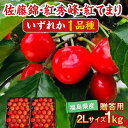 【ふるさと納税】さくらんぼ 佐藤錦 紅秀峰 紅てまりのどれか1品種 1kg 2Lサイズ 贈答用 <有我果樹園> F7X-0230