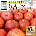 【ふるさと納税】須賀川市産 リンゴ 贈答用 10kg(30〜32個)<箭内厳雄果樹園> りんご リンゴ 林檎 デザート フルーツ 果物 くだもの F7X-029...