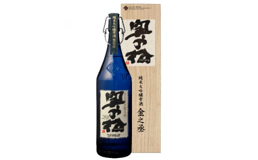 奥の松酒造 純米大吟醸雫酒 金之丞 1800ml × 1本 酒 お酒 日本酒 人気 ランキング おすすめ ギフト 故郷 ふるさと 納税 福島 ふくしま 二本松市 送料無料 [道の駅 安達]