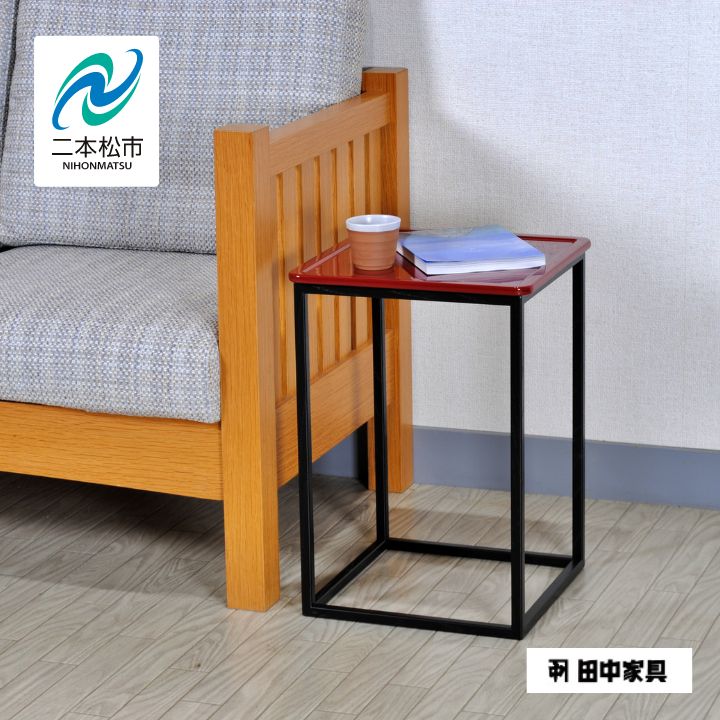 【ふるさと納税】《創業明治2年、田中家具謹製》二本松伝統家具 レトロモダンサイドテーブル 1段 #1 インテリア テーブル サイドテーブル 家具 日用品 おすす...