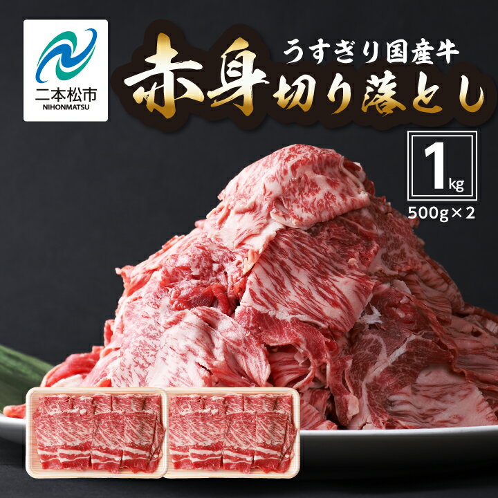 【ふるさと納税】 国産牛 赤身 切り落とし 1kg (500g × 2パック) 福島県 二本松市産 薄切り 厳選 国産 ヘルシー 肉 牛肉 エム牧場 小分け しゃぶしゃぶ 牛丼 すき焼き すきやき おすすめ お歳暮 ギフト 発送 時期 ふくしま 福島 送料無料 【コーシン】