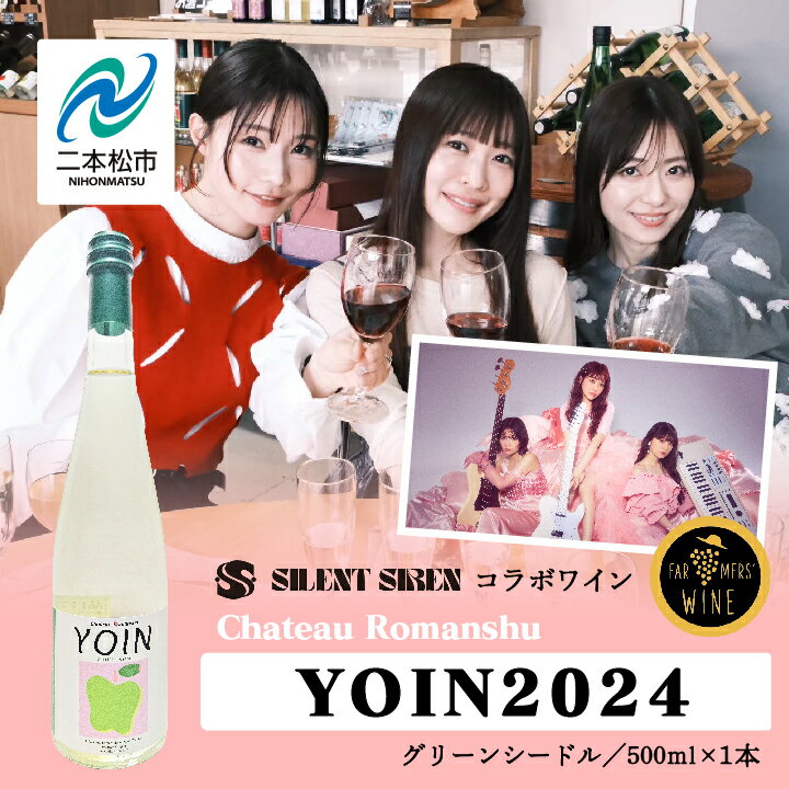 ＼年内発送可能!/グリーンシードル-Chateau Romanshu YOIN2024-500ml×1本 りんご 飲みやすい お酒 シードル アップル グルメ プレゼント おすすめ お中元 お歳暮 ギフト 二本松市 ふくしま 福島県 送料無料 [ふくしま農家の夢ワイン株式会社]