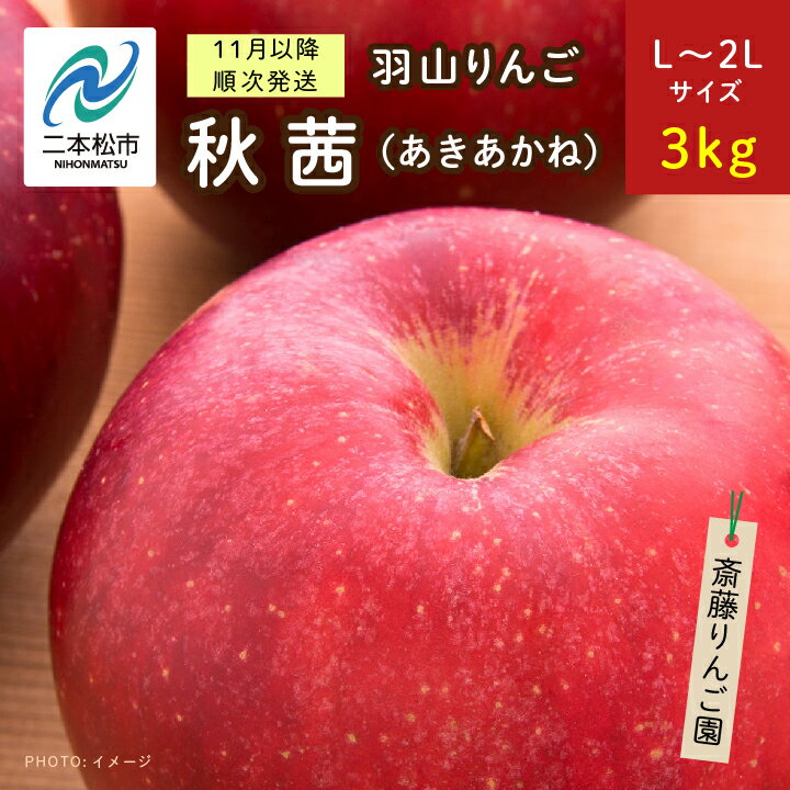 32位! 口コミ数「0件」評価「0」 《2024年11月以降順次》羽山のりんご　秋茜L～2Lサイズ3kg りんご 果物 フルーツ 羽山りんご 3kg 秋茜 人気 くだもの おす･･･ 