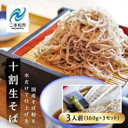 《蕎麦音の十割生そば》 3人前 つゆ 本わさび入り 麺 そば 蕎麦 グルメ つゆ わさび セット 人気 ランキング おすすめ ギフト 故郷 ふるさと 納税 福島 ふくしま 二本松市 送料無料 【蕎麦音】