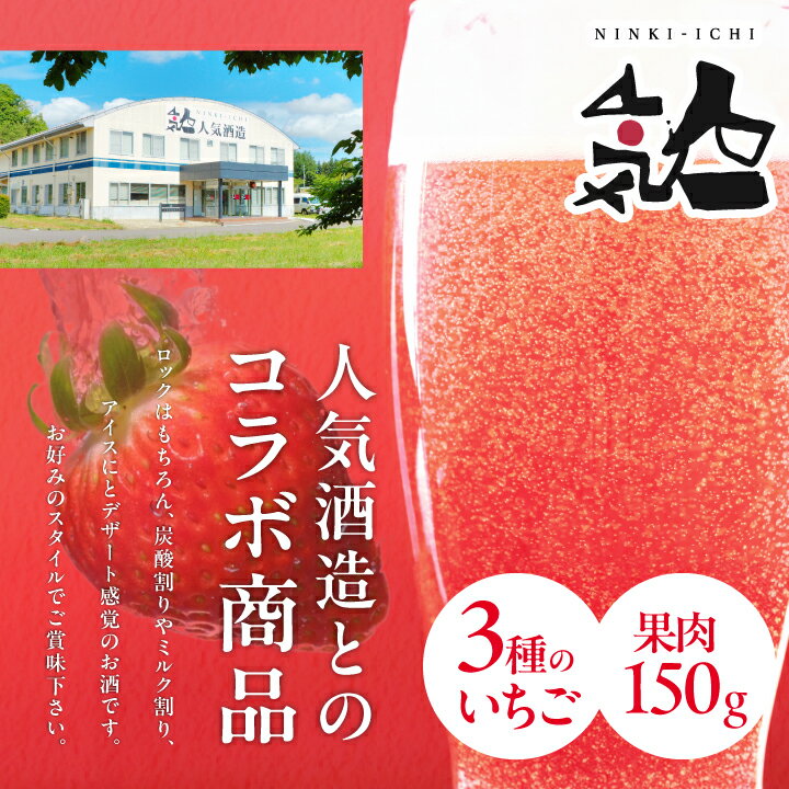 【ふるさと納税】 まるなかファーム×人気酒造　Koichigoリキュール 300ml×1本 いちご 酒 リキュール liqueur ストロベリー 日本酒 セット 苺 イチゴ フルーツ 果物 おすすめ お中元 お歳暮 ギフト 二本松市 ふくしま 福島県 送料無料 【まるなかファーム】