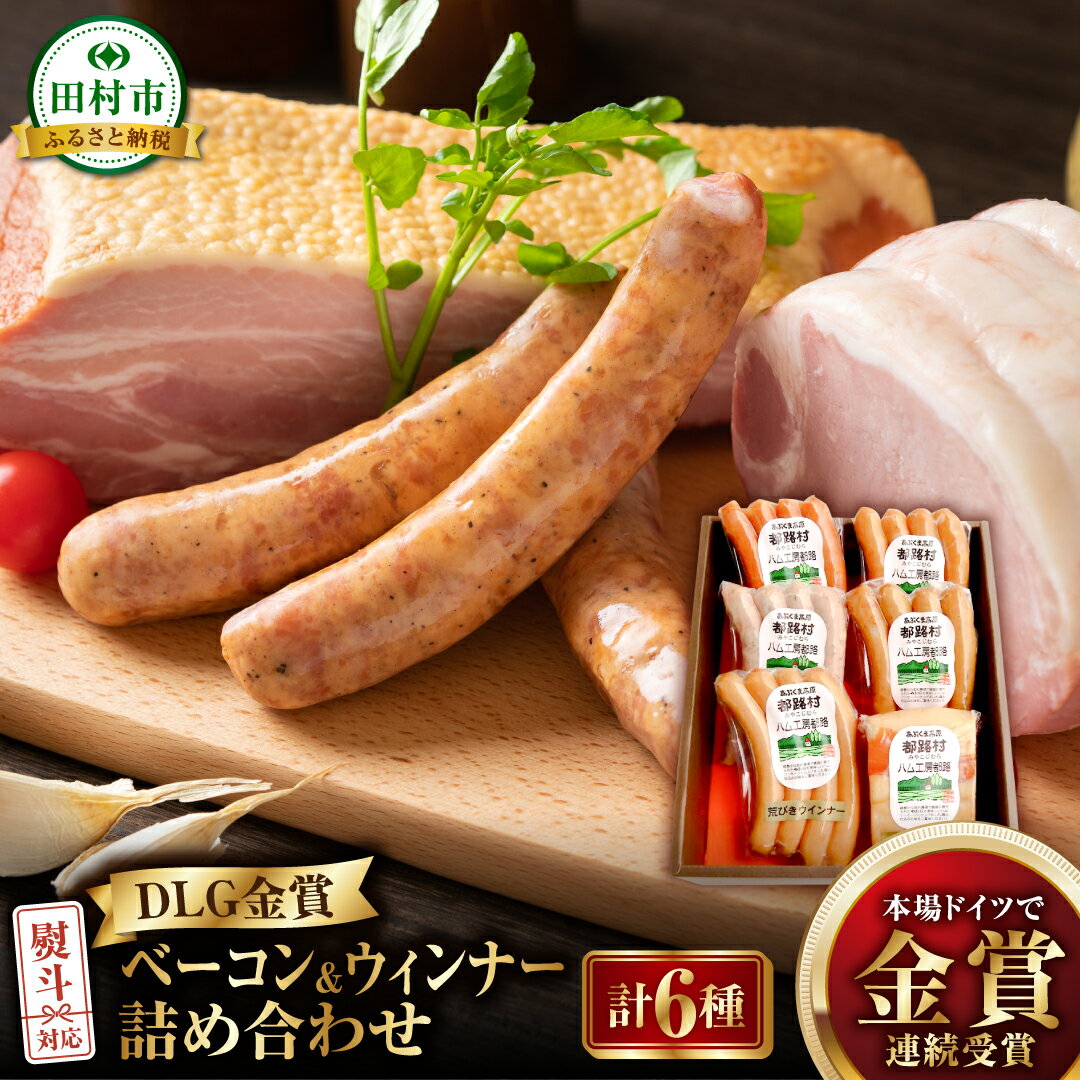 【ふるさと納税】 DLG金賞ベーコンとウィンナー 6種 詰め合わせ やまと豚 DLG 金賞 年内発送 ギフトセ..