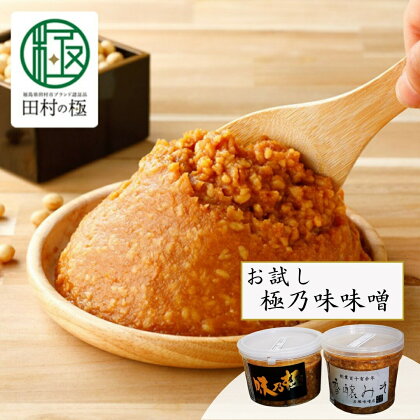 お手軽お試し極乃味味噌 味噌 みそ みそ汁 味噌汁 調味料 麹 国産 おすすめ お歳暮 送料無料 緊急支援品 生活応援 コロナ支援 福島県 田村市 石塚味噌店