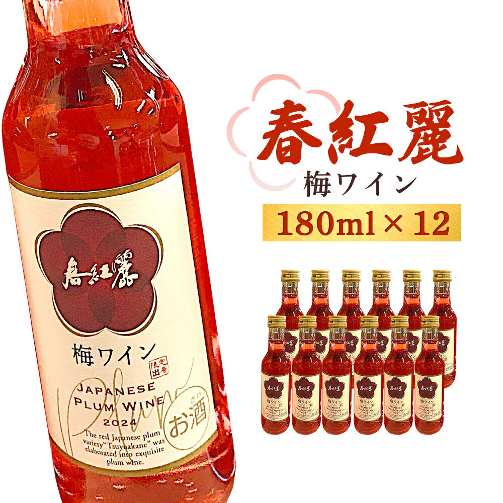 春紅麗(梅ワイン)180ml 12本セット[44013]