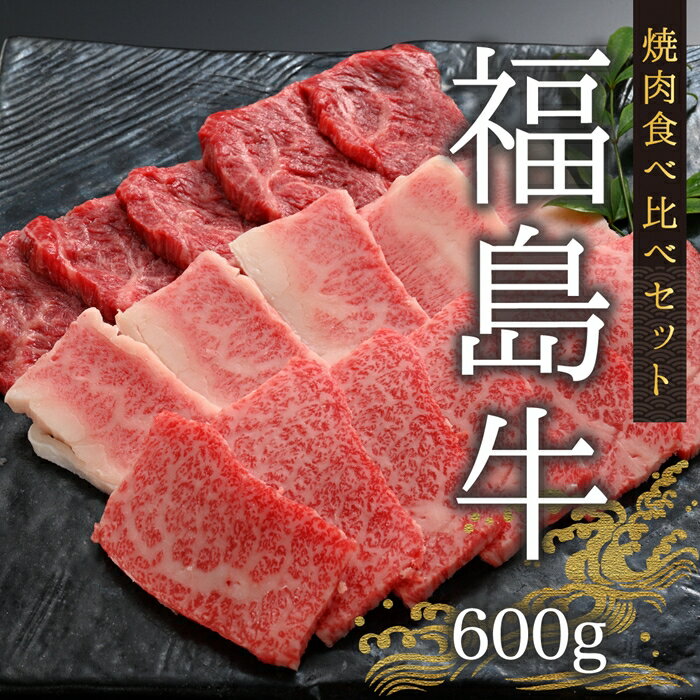 今野畜産 福島牛/[数量限定]焼肉食べ比べセット/2人分(600g)[42009]