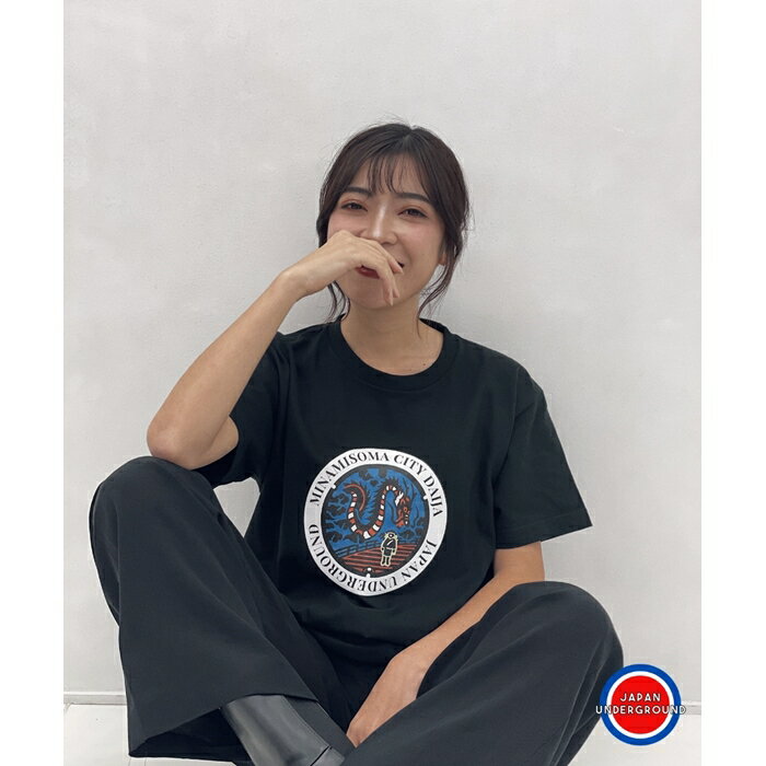 【ふるさと納税】南相馬市 マンホールTシャツ 黒 Sサイズ | マンホール Tシャツ 半袖 おしゃれ かわいい かっこいい メンズ レディース ユニセックス 福島 南相馬