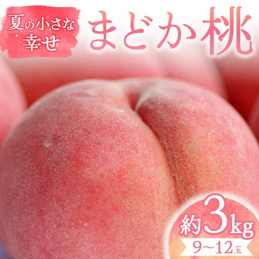 【ふるさと納税】夏の小さな幸せ 桃「まどか」約3kg(9~12玉) 桃 もも モモ 果物 くだもの フルーツ 国産 食品 F21C-069 【ふるさと納税】夏の小さな幸せ 桃「まどか」約3kg(9~12玉) 桃 もも モモ 果物 くだもの フルーツ 国産 食品 F21C-069