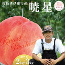 【ふるさと納税】\容量が選べる/【2026年出荷分先行予約】福島県産 暁星 約2kg 約3kg KING OF PEACHESS キングオブピーチ 伊達の桃 桃 フルーツ 果物 もも モモ momo F21C-139 F21C-139var