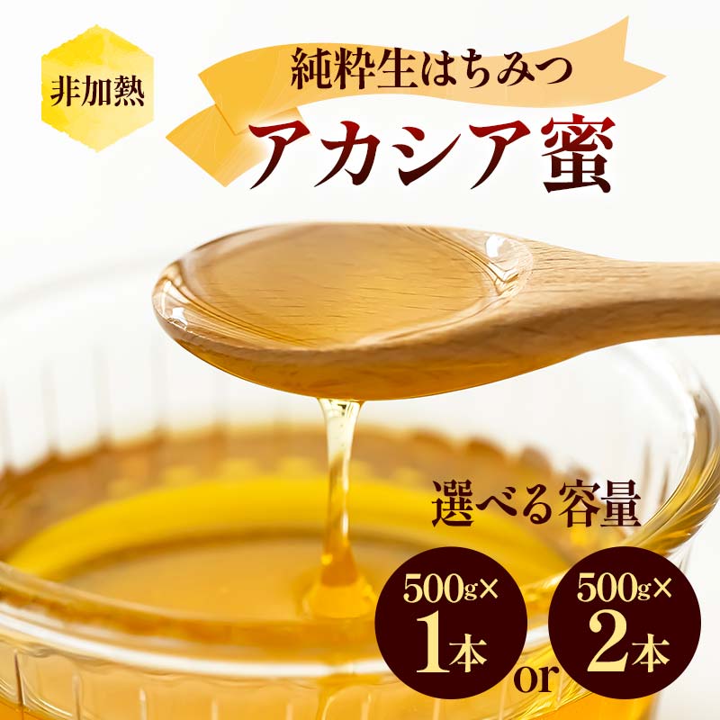 ＼容量が選べる/非加熱 純粋生はちみつ アカシア蜜 500g〜1kg ハチミツ 蜂蜜 健康食品 ダイエット ビタミン F21C-149var