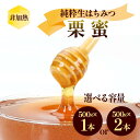 【ふるさと納税】\容量が選べる/非加熱 純粋生はちみつ 栗蜜 500g~1kg ハチミツ 蜂蜜 健康食品 ダイエット ビタミン F21C-153var