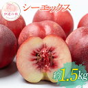 【ふるさと納税】【2026年出荷分先行予約】福島県産 スイート麗 約1.5kg (6~9玉) 高橋もも園 皮まで食べられる新品種 伊達の桃 桃 フルーツ 果物 もも モモ momo F20C-149