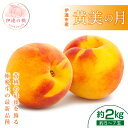 【ふるさと納税】《先行予約》 福島の桃 黄美の月 2kg（5