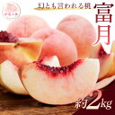 【ふるさと納税】【2026年出荷分先行予約】福島県産 富月 約2kg (5~7玉) 斎藤果樹園 ふげつ 珍しい 伊達の桃 桃 フルーツ 果物 もも モモ momo F20C-490