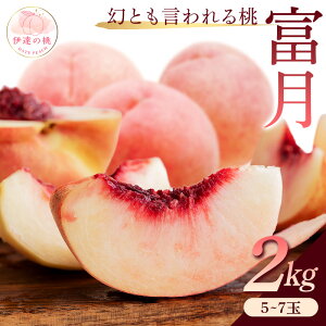 【ふるさと納税】【2026年出荷分先行予約】福島県産 富月 約2kg (5~7玉) 斎藤果樹園 ふげつ 珍しい 伊達の桃 桃 フルーツ 果物 もも モモ momo F20C-490