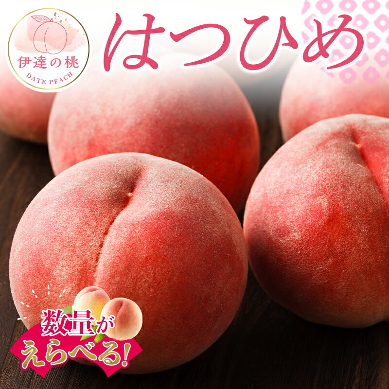【ふるさと納税】《先行予約》 福島の桃 はつひめ 2～5kg