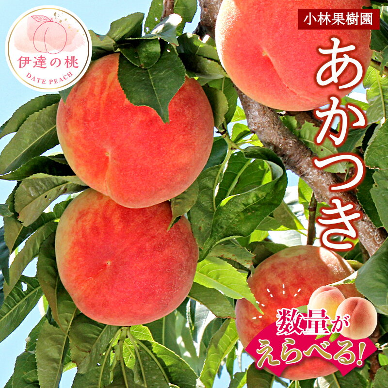 【ふるさと納税】数量が選べる 福島県産 あかつき 3kg 5kg 2024年7月下旬～2024年8月上旬発送 先行予約 予約 伊達の…